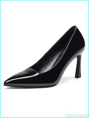 Elisabet Tang Women's 3 Inch Stiletto High Heels Closed Pointed Toe Pumps,
